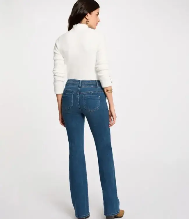 Morgan High-waisted bootcut jeans 241-Polen Jean stone