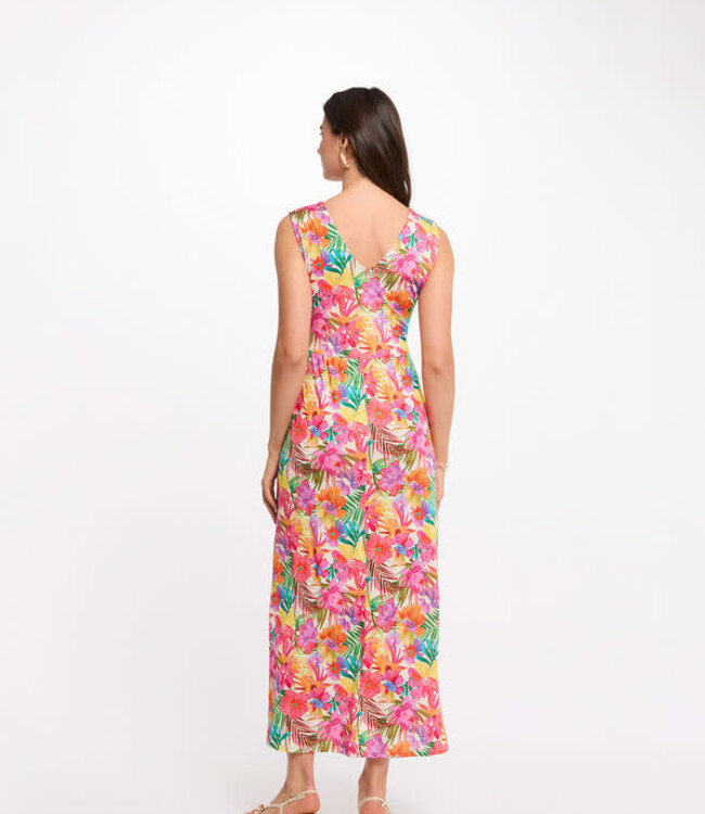 Morgan Long dress with neckline 261-Rio Multicolor