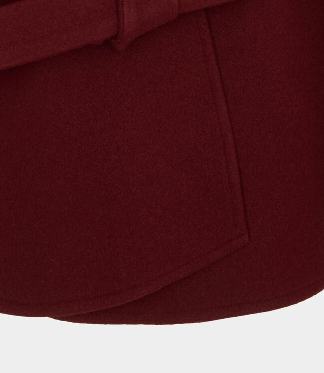 Morgan Belted cape B242-5Belt ordeaux