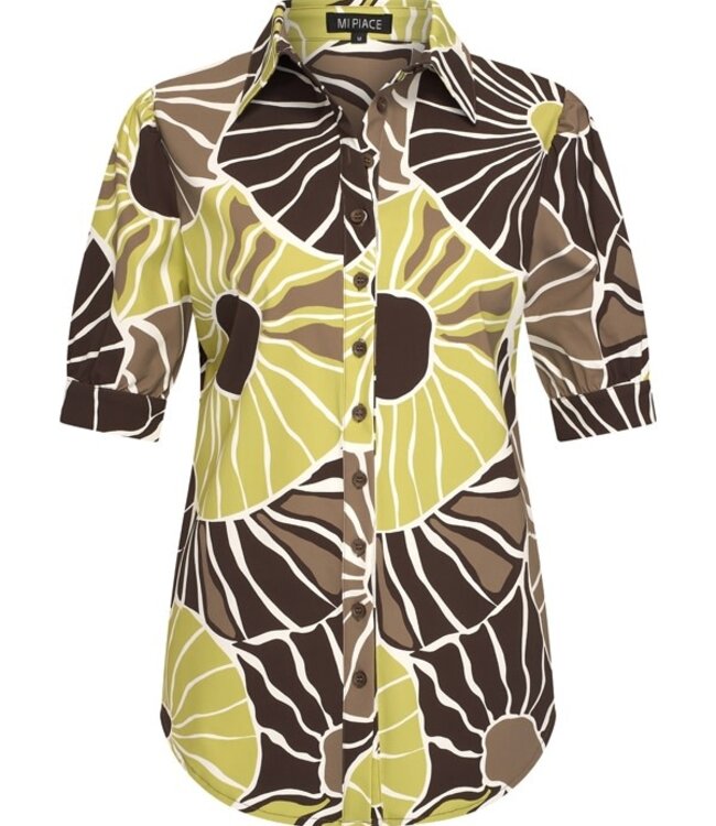 MI PIACE Travel Blouse Puff Desert Anemone Print 202270 Sweet Pea