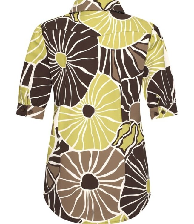 MI PIACE Travel Blouse Puff Desert Anemone Print 202270 Sweet Pea