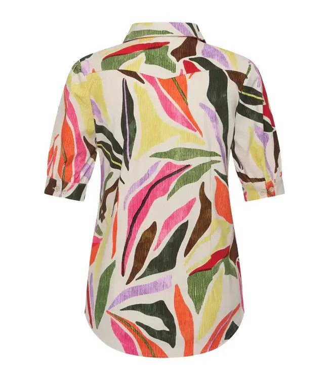 MI PIACE Travel Blouse Puff Summer Leaf Dance Print K 202270 Kit