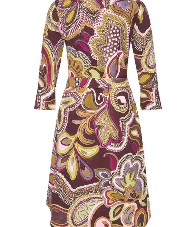 MI PIACE Travel Jurk Bow Big Paisley Print 202708 Multicolour