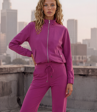 MI PIACE Travel Funnel Jacket Oversized  Magenta 202868 Purple
