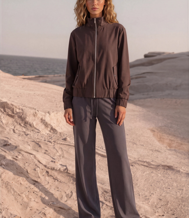 MI PIACE Travel Funnel Jacket Oversized  202868 Espresso