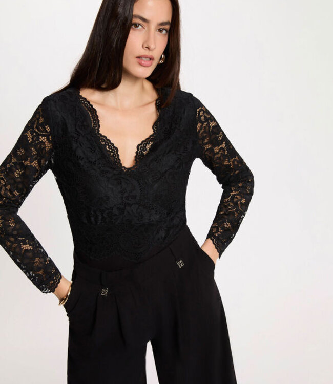 Morgan Body long sleeves lace 262-Teana Black