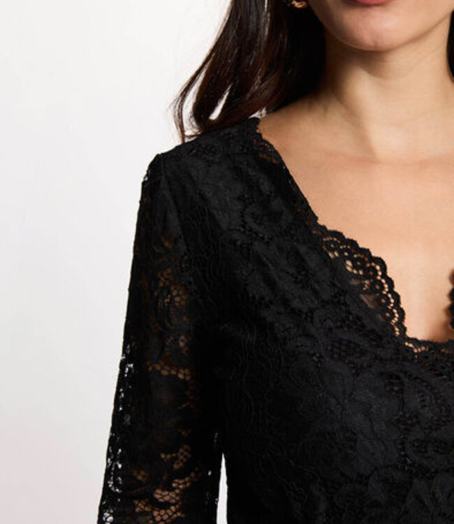 Morgan Body long sleeves lace 262-Teana Black
