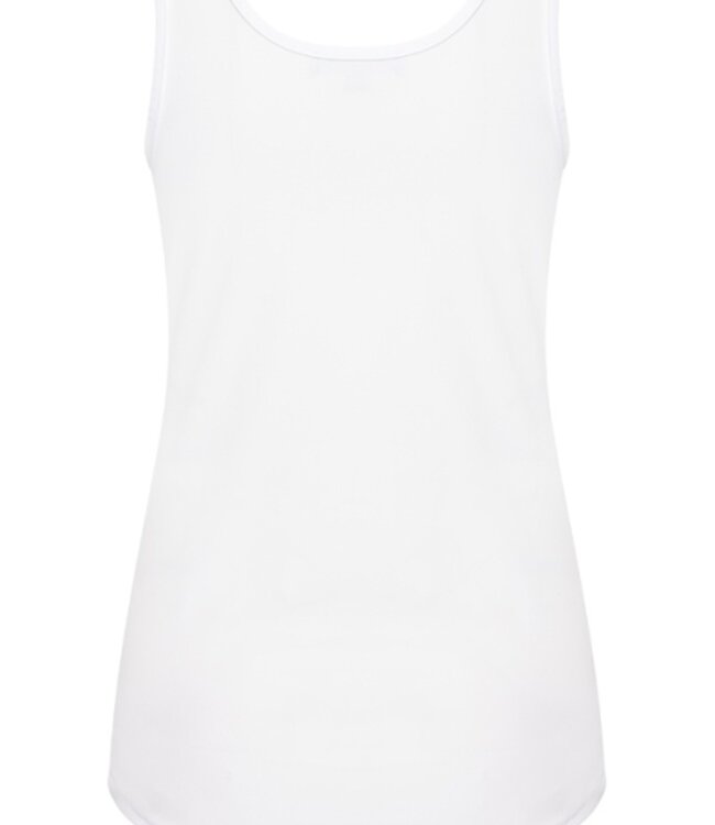 MI PIACE Travel Top Kant Uni White 2129