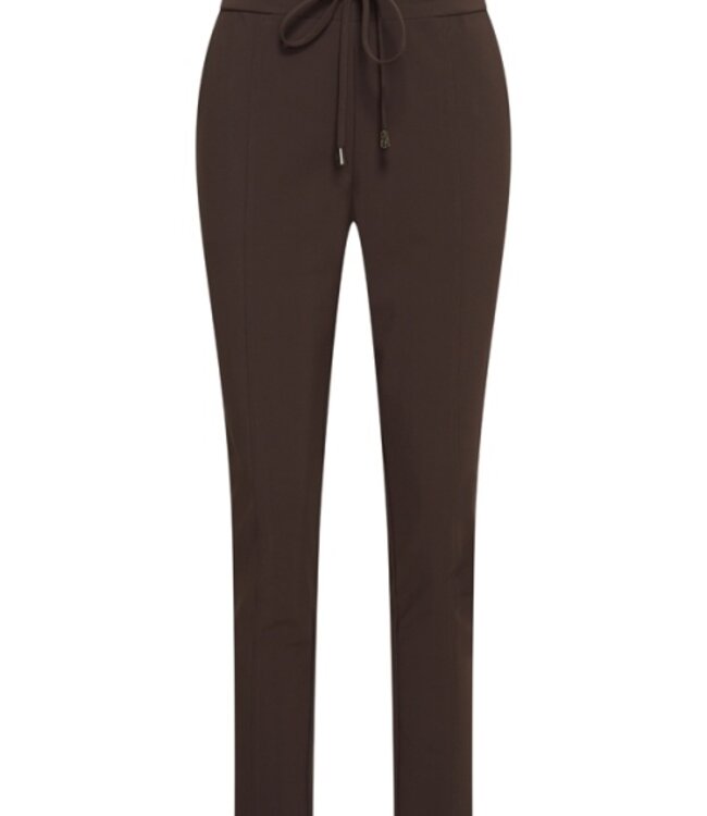 MI PIACE Bonded Travel Broek Skinny  202632 Espresso
