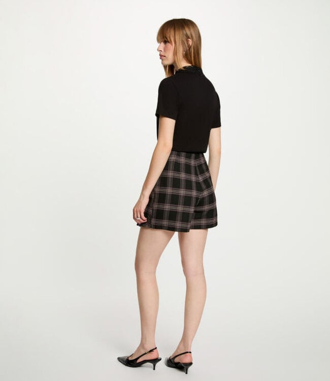 Morgan Licht gebreid model met kanten halslijn 262DIVINA Black