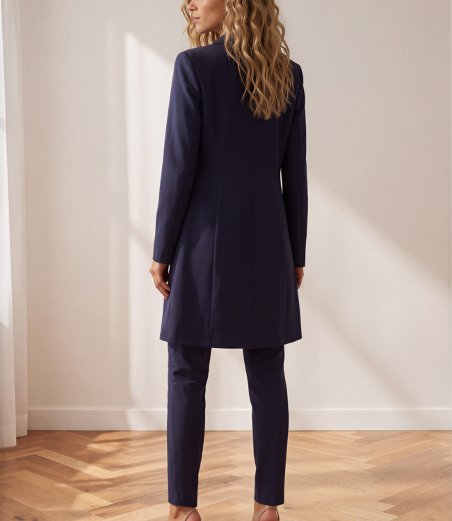 MI PIACE Travel Lange Blazer Uni  2132 Dark Blue