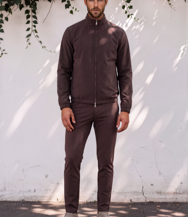 MI PIACE Travel Men Broek 202004 Espresso Lengte 32