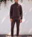 MI PIACE Travel Men Broek 202004 Espresso Lengte 32