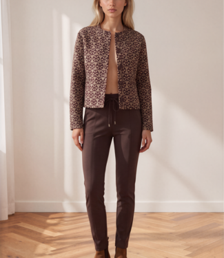 MI PIACE Travel Stepped Jacket Harvest Ikat Print 202811 Espresso