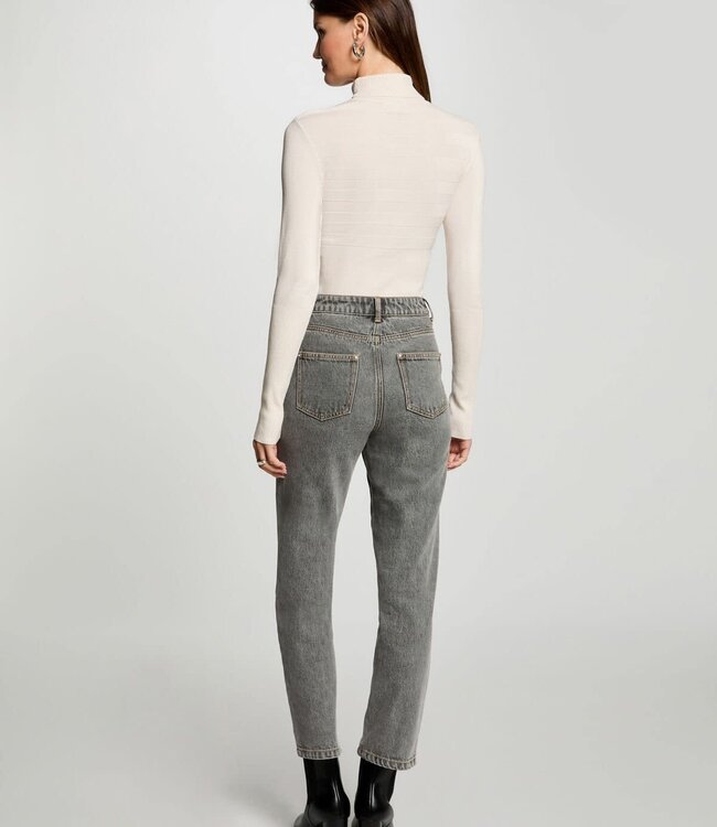 Morgan Long-sleeved jumper turtleneck wine 132-Mentos Ivoor