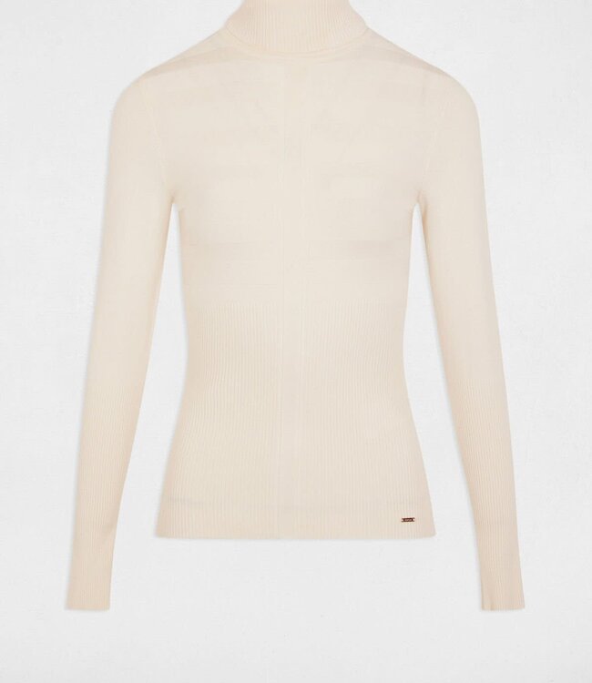 Morgan Long-sleeved jumper turtleneck wine 132-Mentos Ivoor