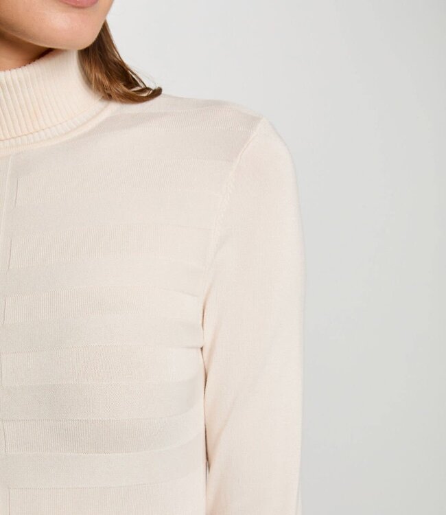 Morgan Long-sleeved jumper turtleneck wine 132-Mentos Ivoor