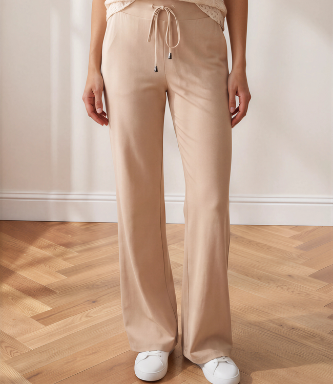 MI PIACE Travel Broek Straight Uni 202136 Sand