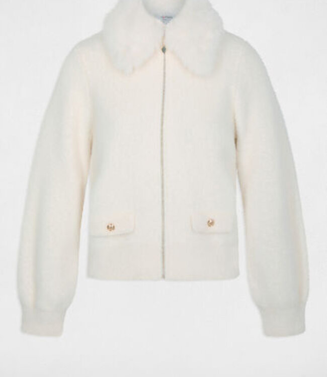 Morgan Jacket with fur 262-Mbobby Ivoor