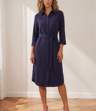 MI PIACE Travel Jurk Uni Dark Blue 2092 MI PIACE Travel Jurk Uni Dark Blue 2092