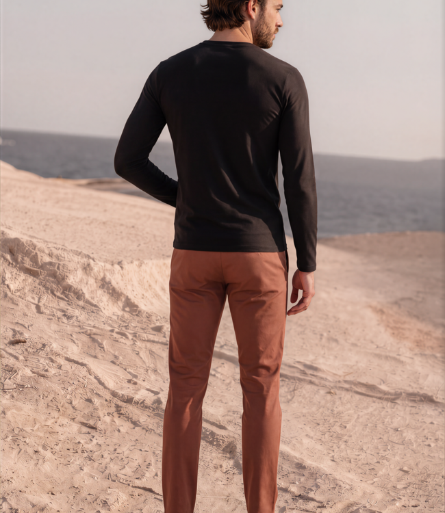 MI PIACE Men Cotton Shirt Long Sleeves 202063 Black