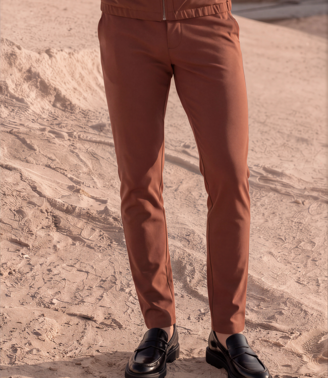 MI PIACE Travel Men Broek  202004 Brown Stone