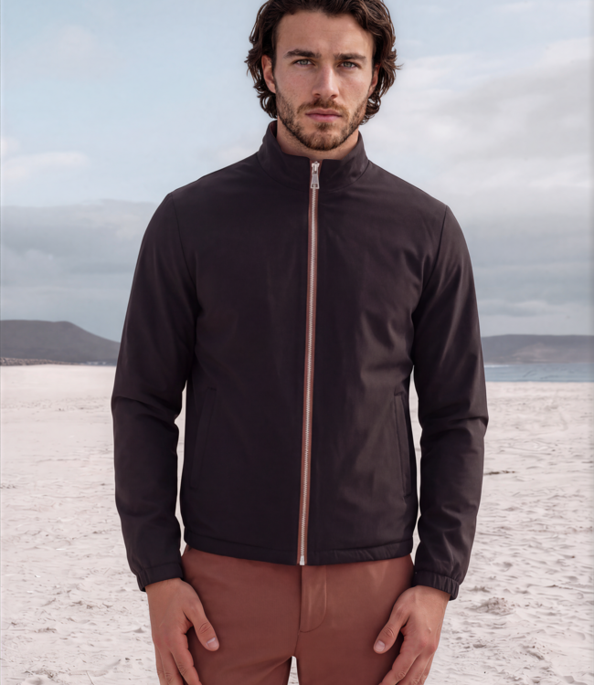 MI PIACE Travel Men Jacket Reversible 202062 Brown Stone | Black