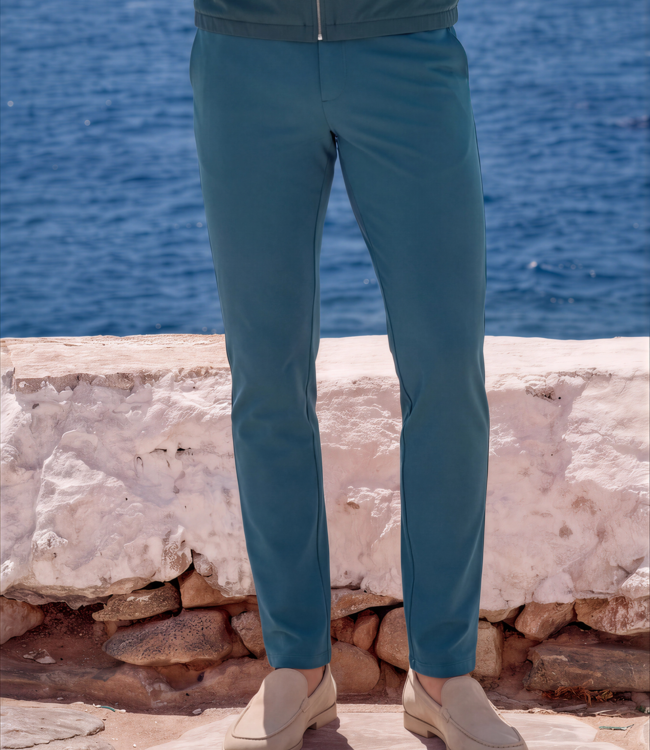 MI PIACE Travel Men Broek  202004 Teal Blue