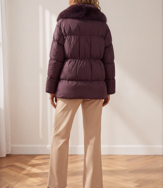 MI PIACE Dames Winterjas 7667 Bordeaux