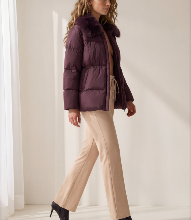MI PIACE Dames Winterjas 7667 Bordeaux