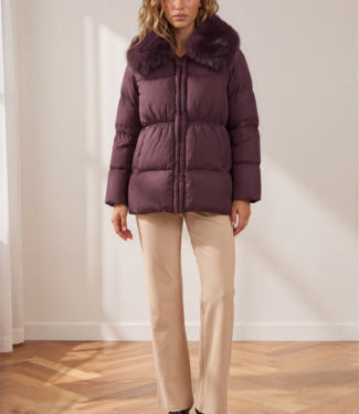 MI PIACE Dames Winterjas 7667 Bordeaux