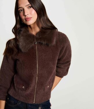 Morgan Jacket with fur 262-Mbobby Coffee