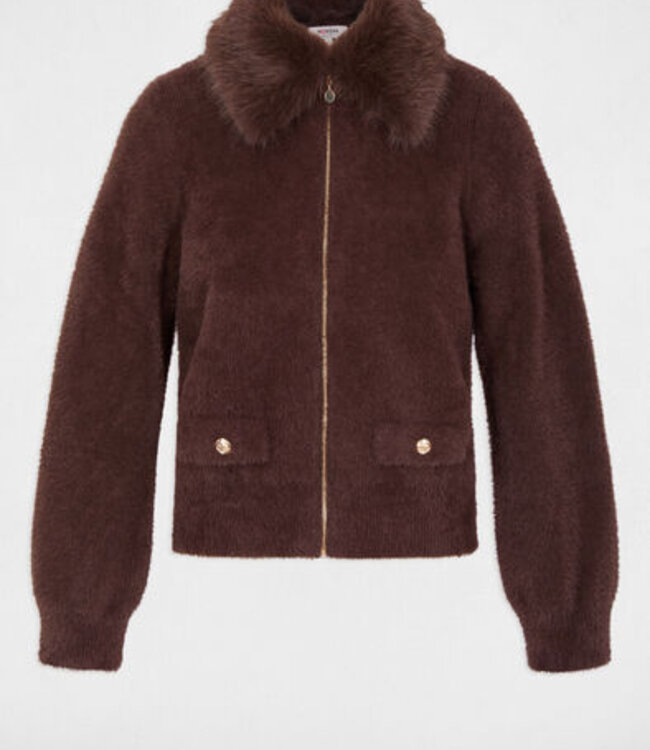Morgan Jacket with fur 262-Mbobby Coffee