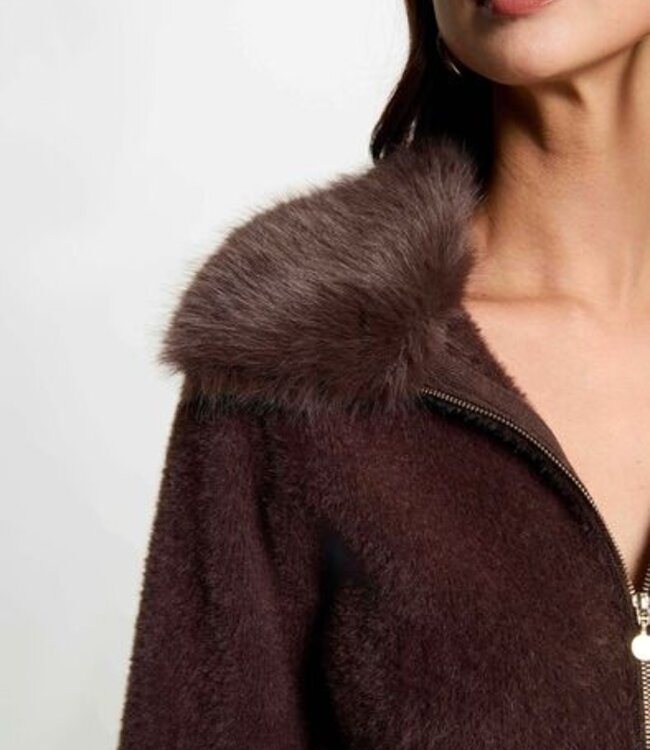Morgan Jacket with fur 262-Mbobby Coffee