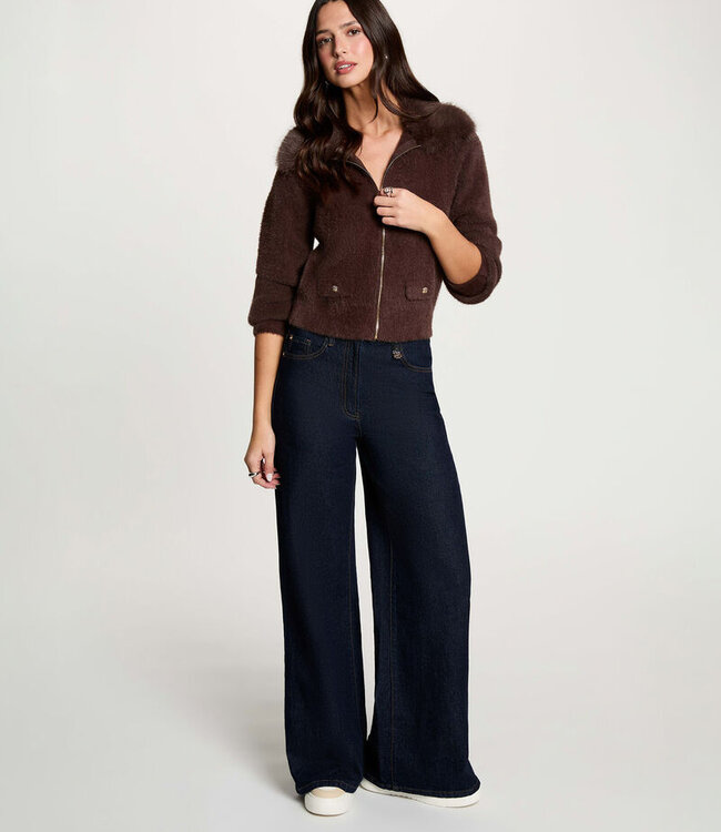 Morgan Jacket with fur 262-Mbobby Coffee