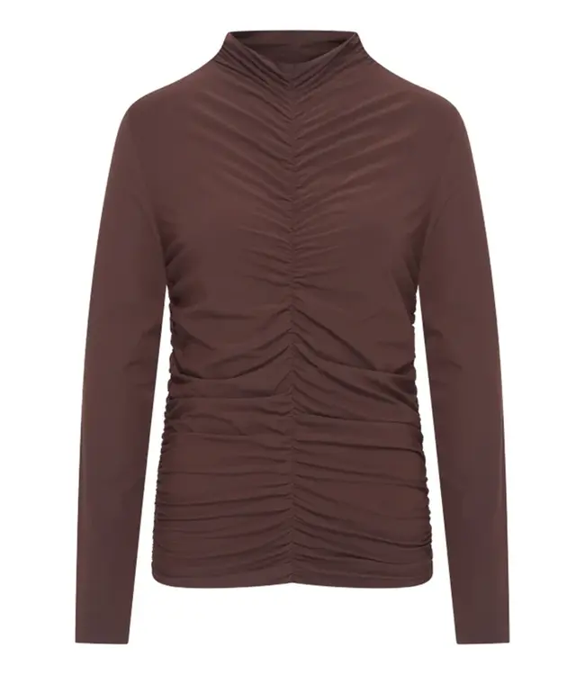 MI PIACE Top Wrinckle Light Uni  202895 Espresso