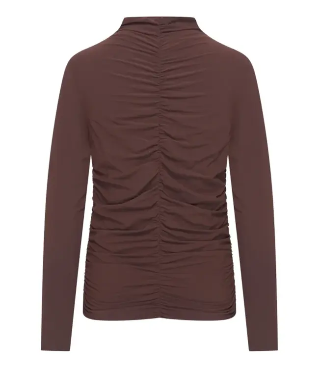 MI PIACE Top Wrinckle Light Uni  202895 Espresso