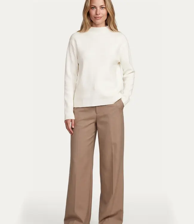 G-maxx Willaine Knit Top Wool White