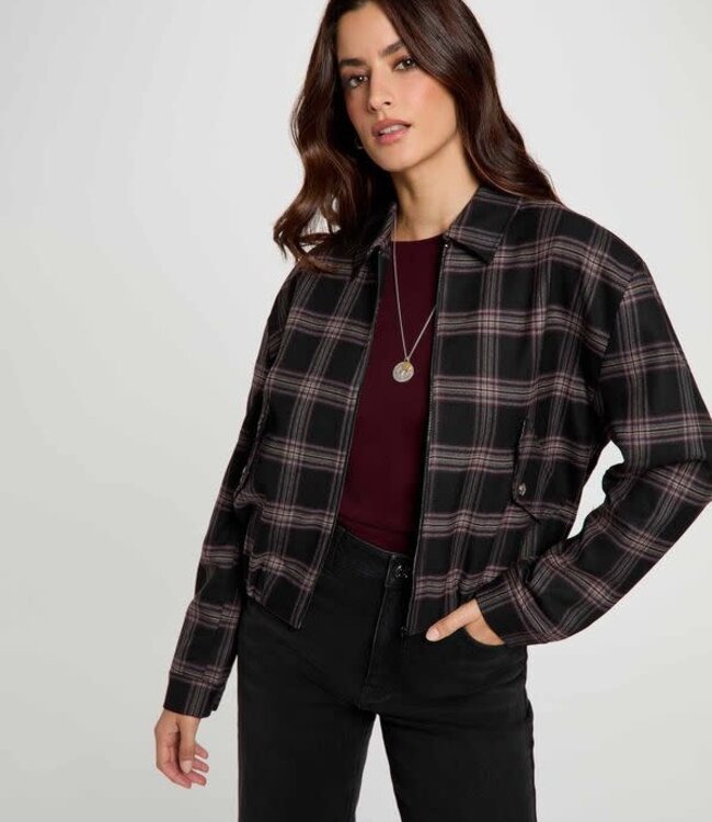 Morgan Checked jacket 262-VGAB Black
