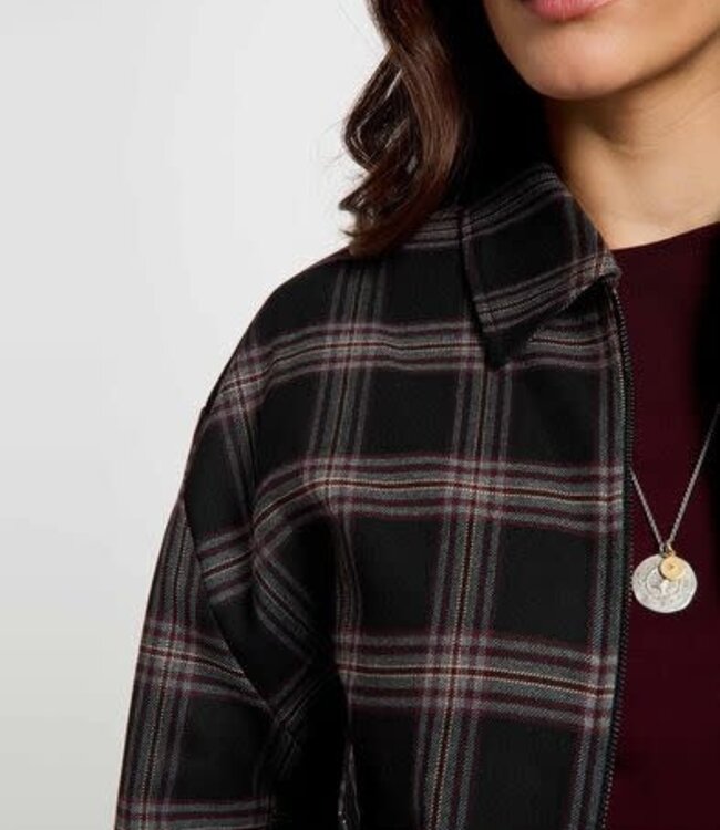 Morgan Checked jacket 262-VGAB Black