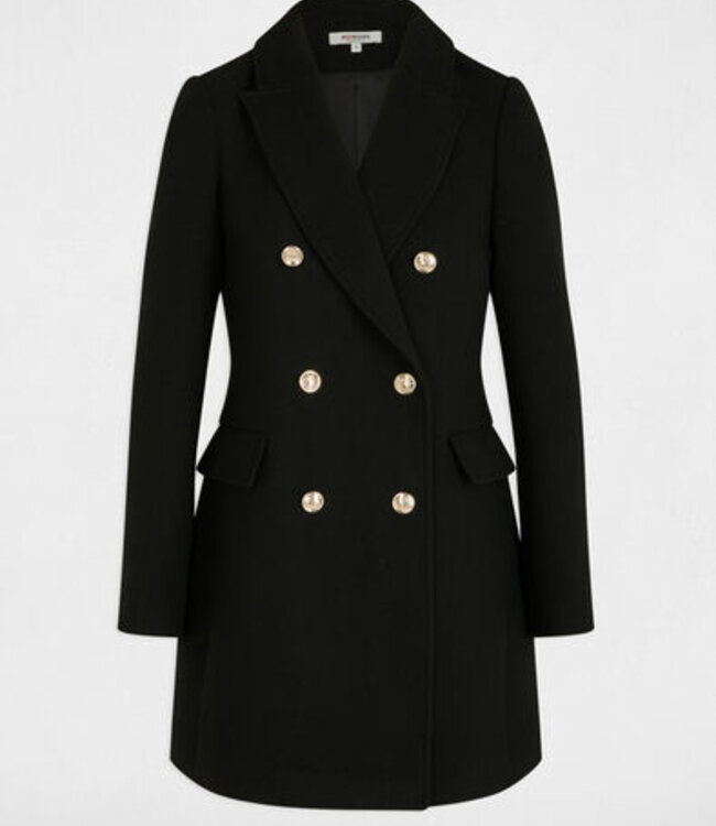 Morgan Mi-length Coat With Buttons 252-Gcha Black