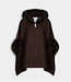 Morgan Poncho van imitatiebont 262-5ELSA Dark Brown