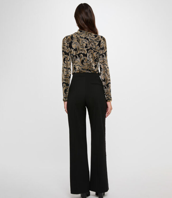 Morgan Top met hoge hals 262-Tweeko Black