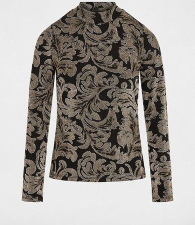 Morgan Top met hoge hals 262-Tweeko Black