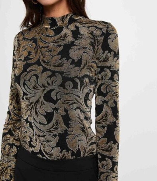 Morgan Top met hoge hals 262-Tweeko Black