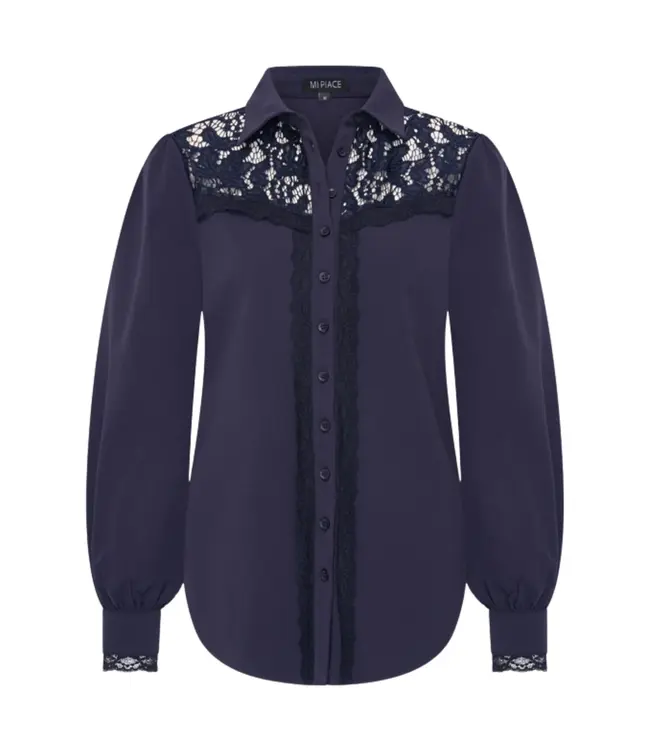 MI PIACE Travel Blouse Lace 202872 Navy