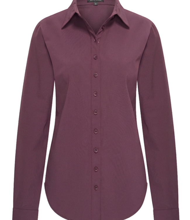 MI PIACE Travel Blouse Uni 60840 Plum Perfect