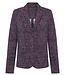 MI PIACE Travel Blazer Brique Baroque Print 202015 Plum Perfect