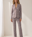 MI PIACE Travel Blazer  Harvest Tweed Print 202015 Della Blue