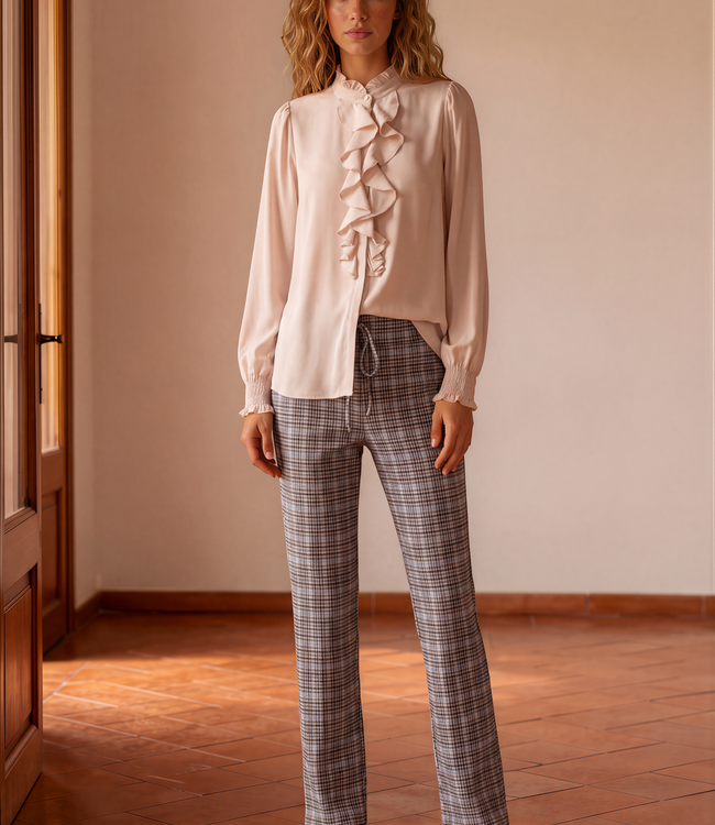MI PIACE Travel Blouse Ruffle 202930 Mist